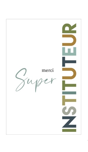 [NQFR081] Merci super instituteur