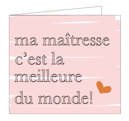 [OCCF2055] Ma maîtresse, c'est la meilleure du monde