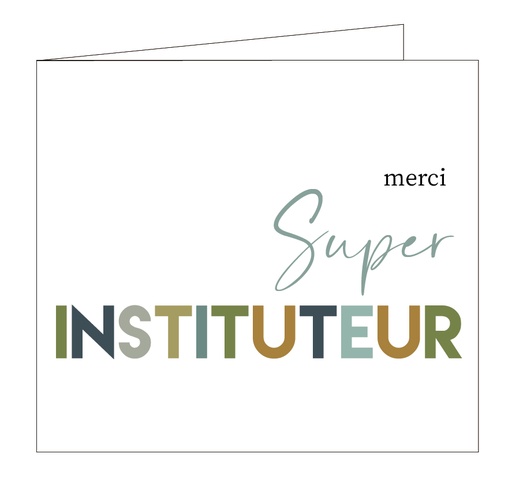 [OCCF2057] Merci super instituteur
