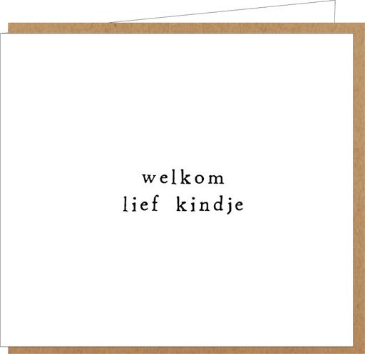 [LM077] welkom lief kindje