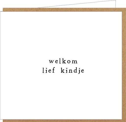 [LM077] welkom lief kindje