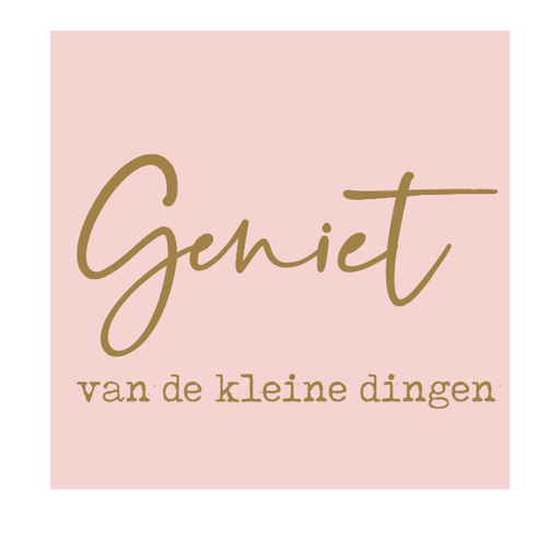 [AD010] doosje ongevuld geniet van de kleine dingen