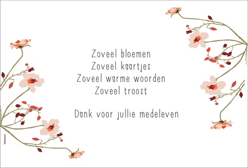 [PR052] Zoveel bloemen, zoveel kaartjes....