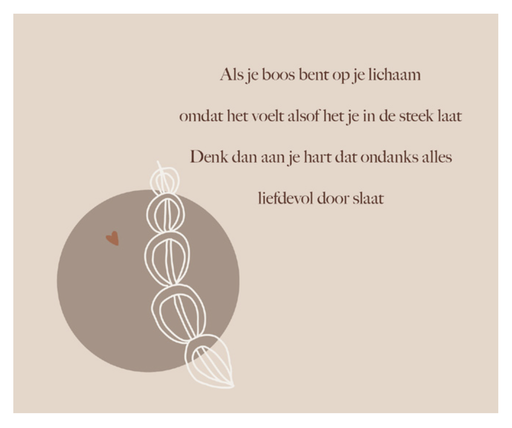 [EL1020] Als je boos bent op je lichaam