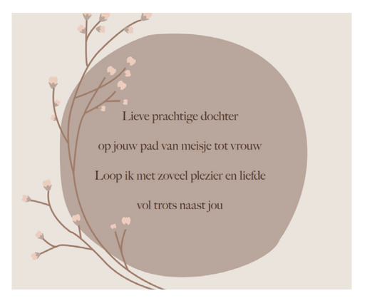 [EL1031] Lieve prachtige dochter