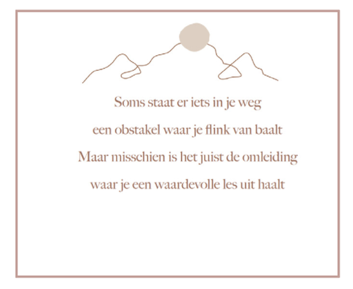 [EL1033] Soms staat er iets in je weg