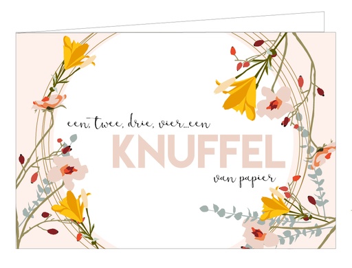 [WM065] Een, twee, drie, vier, een knuffel van papier
