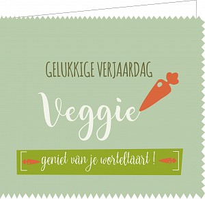 [QU1328] Gelukkige verjaardag, veggie ! geniet van je worteltaart !