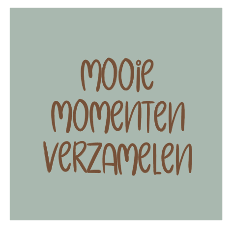 [AD014] doosje ongevuld Mooie momenten verzamelen