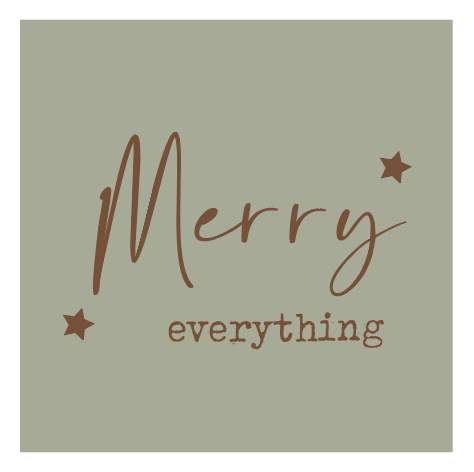 [ADK002] Doosje ongevuld Merry Everything, Happy Always