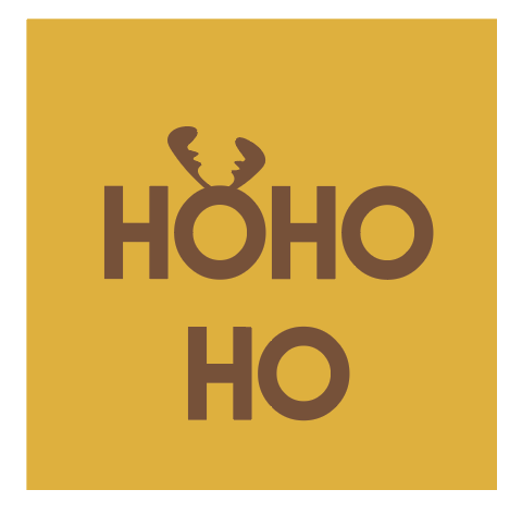 [ADK006] Doosje ongevuld Hohoho