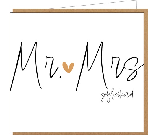 [B008] Mr. en Mrs. gefeliciteerd
