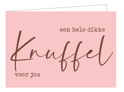 [WM126] Een hele dikke knuffel voor jou (KOPERFOLIE)