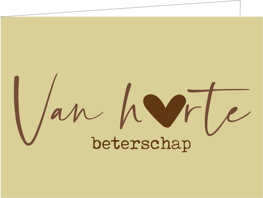 [WM158] Van harte beterschap (KOPERFOLIE)