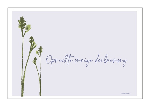 [PR063] Oprechte innige deelneming