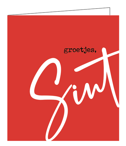 [MOS100] moneykaart groetjes Sint