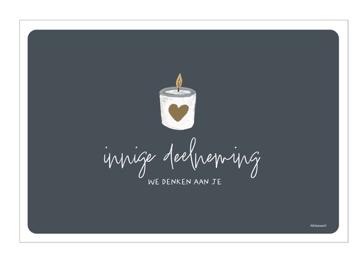 [PR066] Innige deelneming we denken aan je
