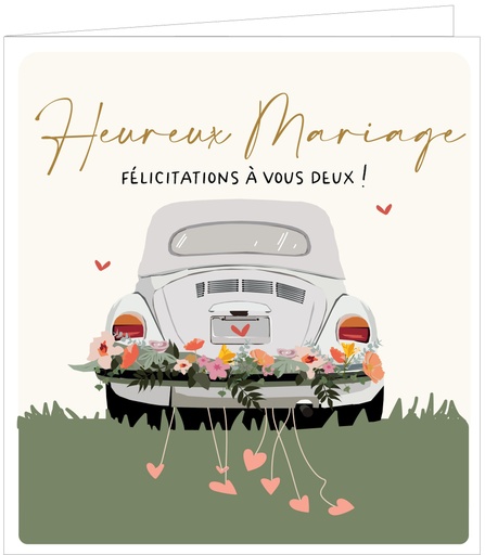 [CAMF213] Heureux Mariage Félicitations à vous deux