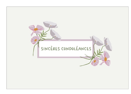 [PFR000] Sincères Condoléances 