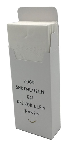 [ZD004] Zakdoekdoosje voor snotneuzen en krokodillentranen