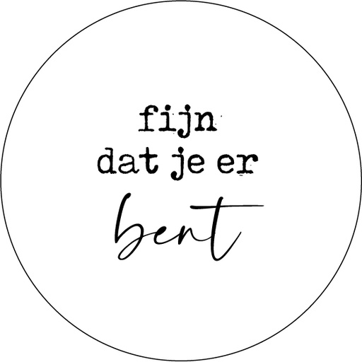 [BV004] Bierviltje Fijn dat je er bent