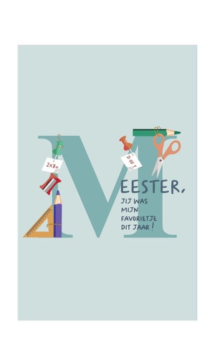 [NQE094] Meester, jij was mijn favorietje dit jaar !