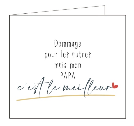 [OCCFP2086] Dommage pour les autres mais mon papa c'est le meilleur