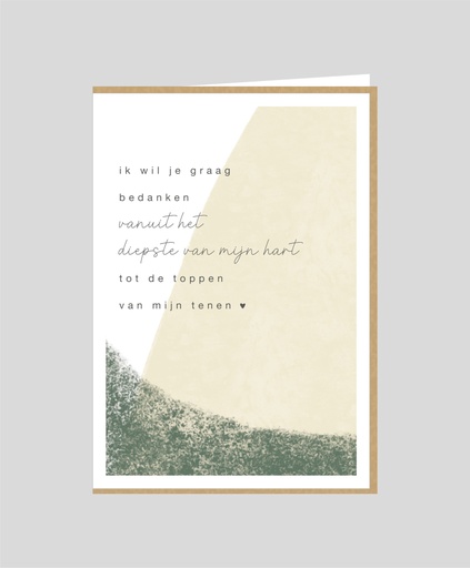 [LF057] ik wil je graag bedanken...