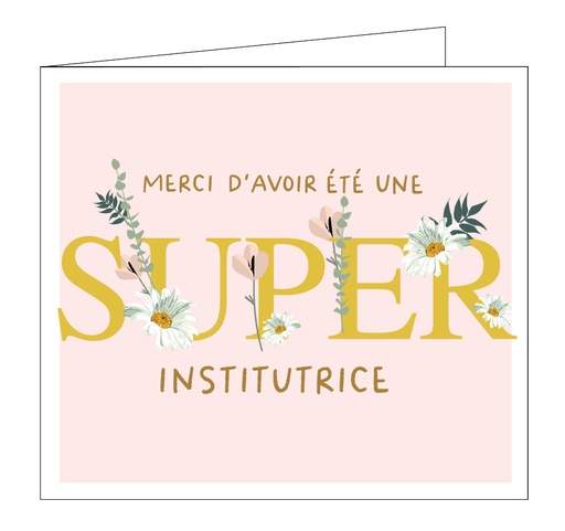 [OCCF2090] Merci d'avoir été une super institutrice