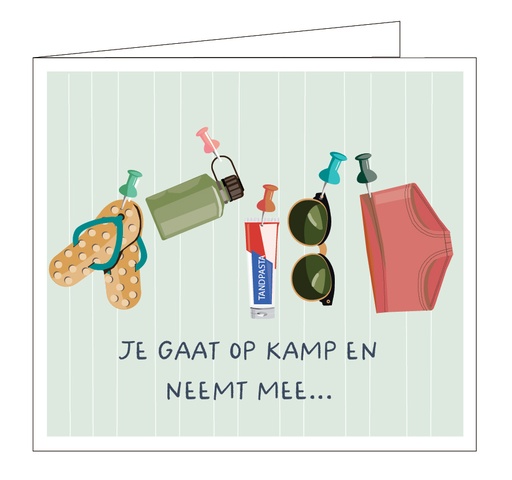 [KA013] Je gaat op kamp en je neemt mee...