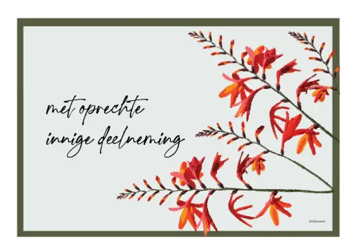 [PR025] Oprechte innige deelneming