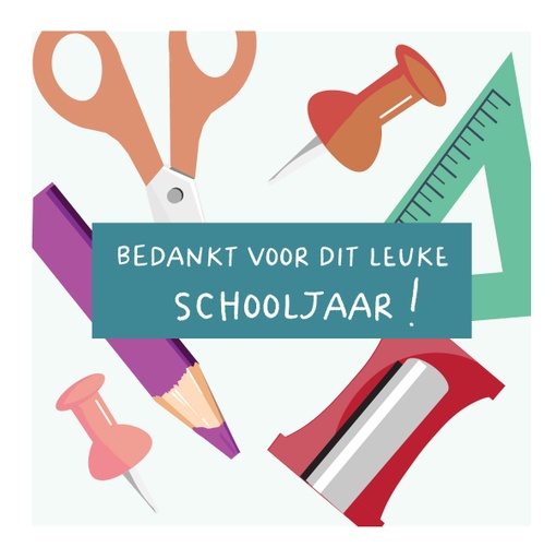 [ADES025] doosje ongevuld bedankt voor dit leuke schooljaar 