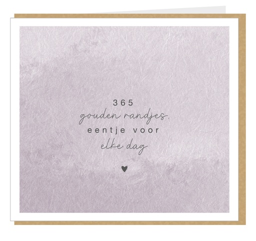 [KMX059] 365 gouden randjes, eentje voor elke dag